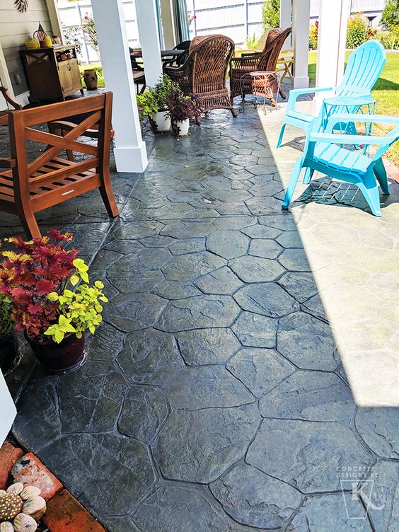 Home Stamped Patio